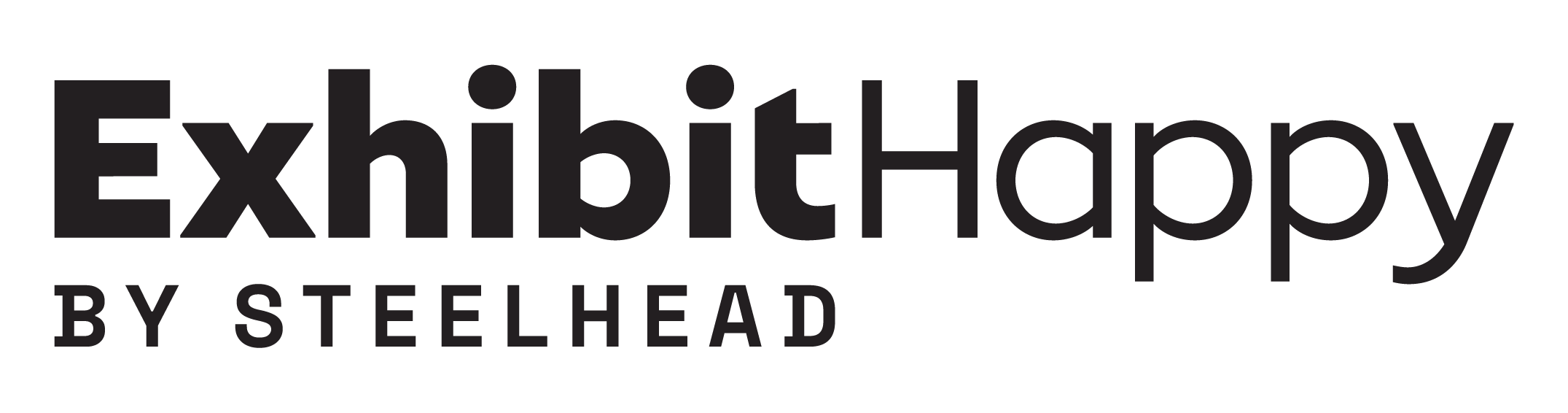 Exhibit Happy by Steelhead logo