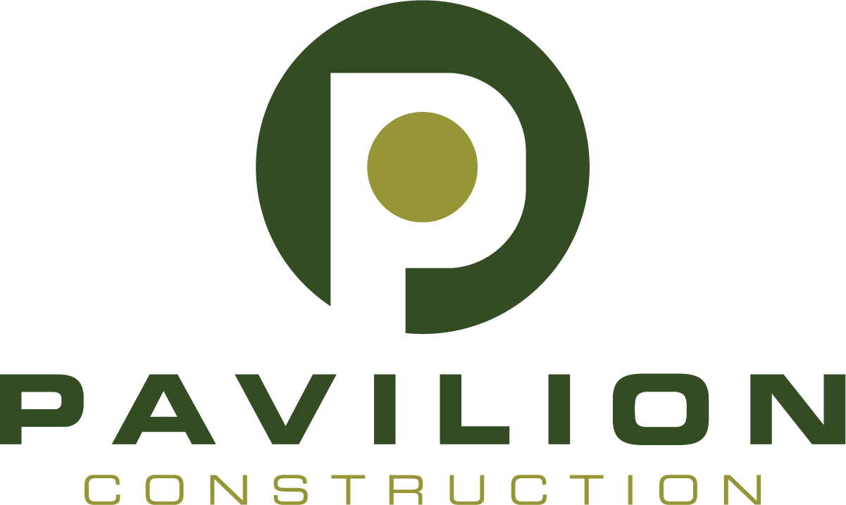 Pavilion Construction Company Logo