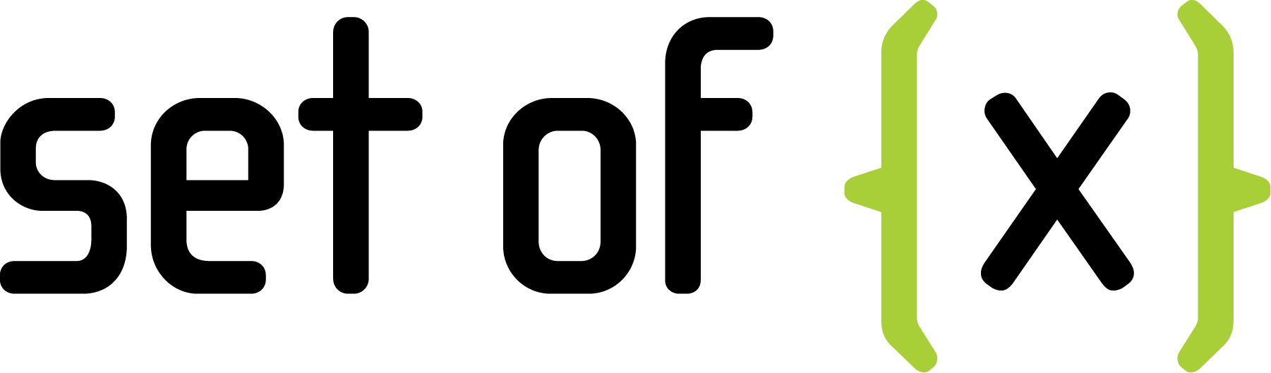 Set of X logo