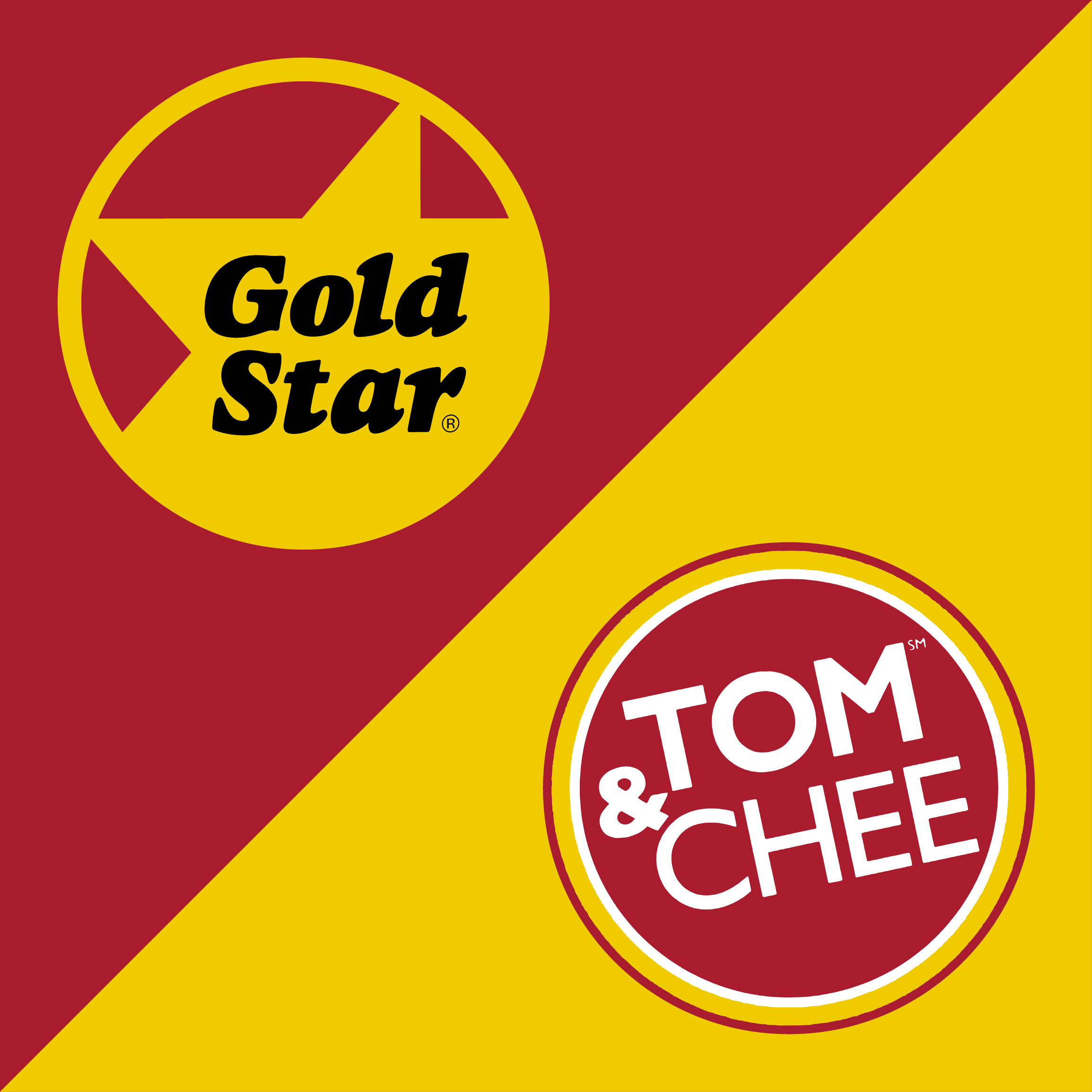 Gold Star + Tom & Chee Company Logo