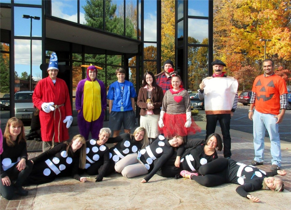 Members of Kitware, pictured here on Halloween, enjoy an environment where they are empowered to think outside of the box and pursue new opportunities and ideas.