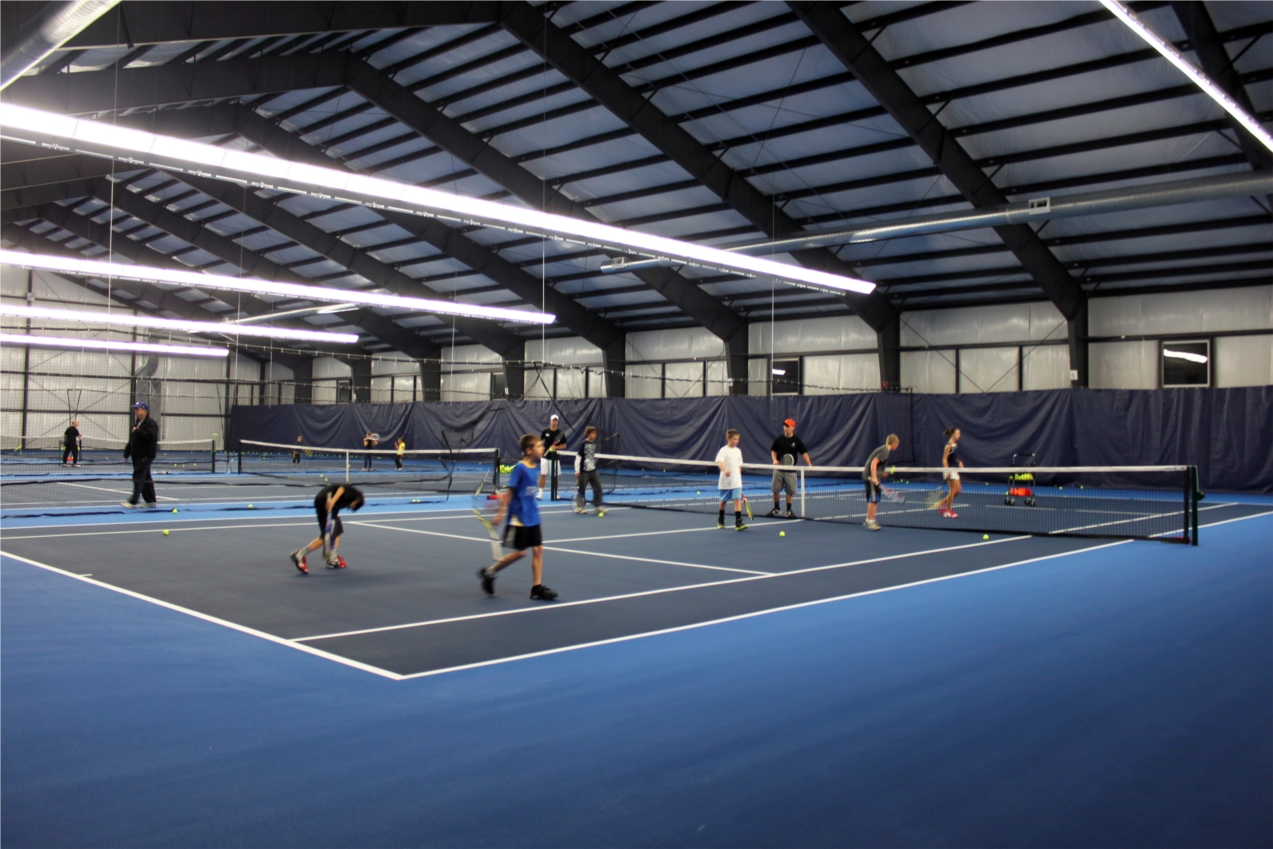 Youth Tennis Program in the new courts, which have given the opportunity to expand programming by 100%!