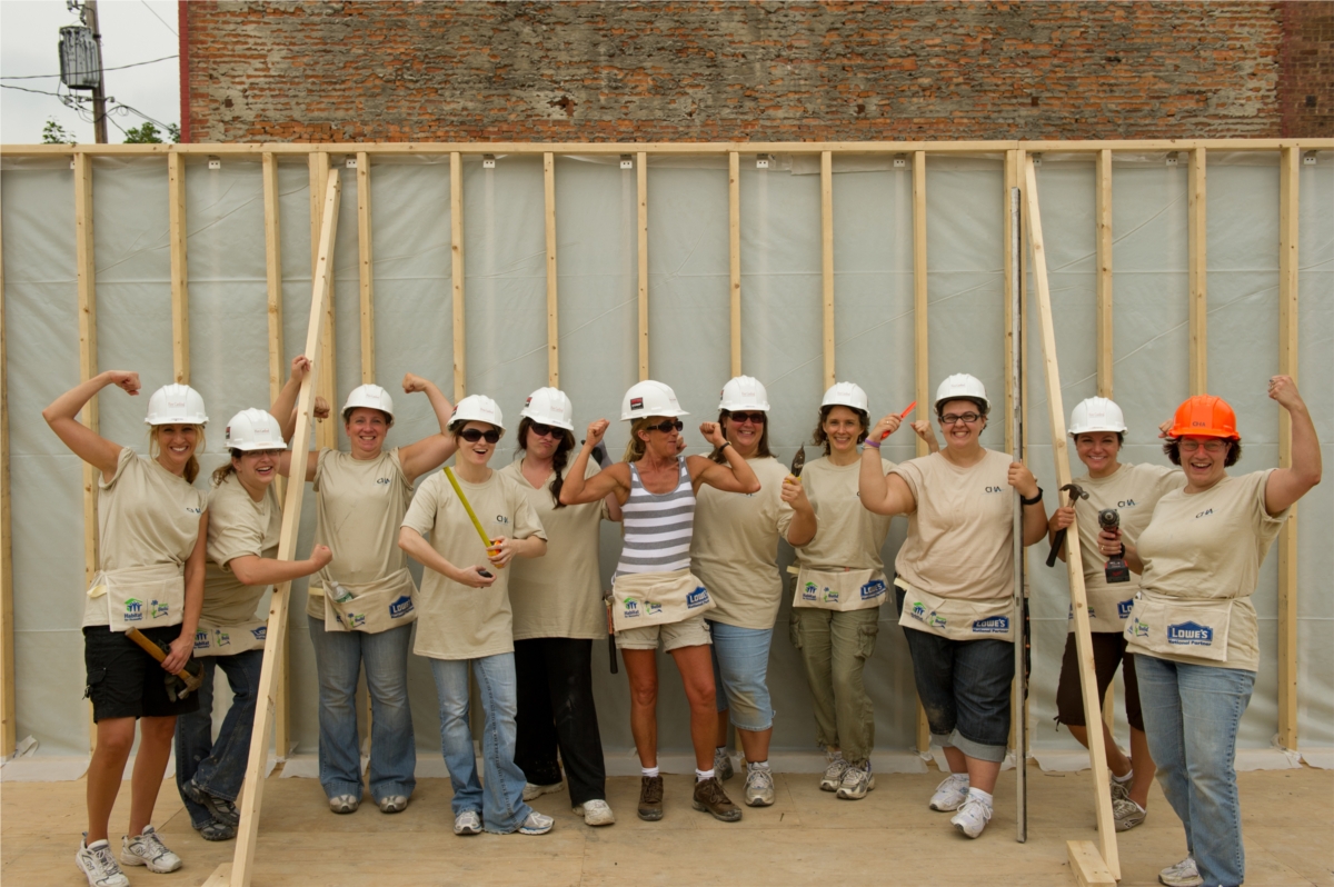 Last July, a team of women from CHA participated in Habitat for Humanity's "Women Build" program.  They helped construct a new house in Albany’s South End.