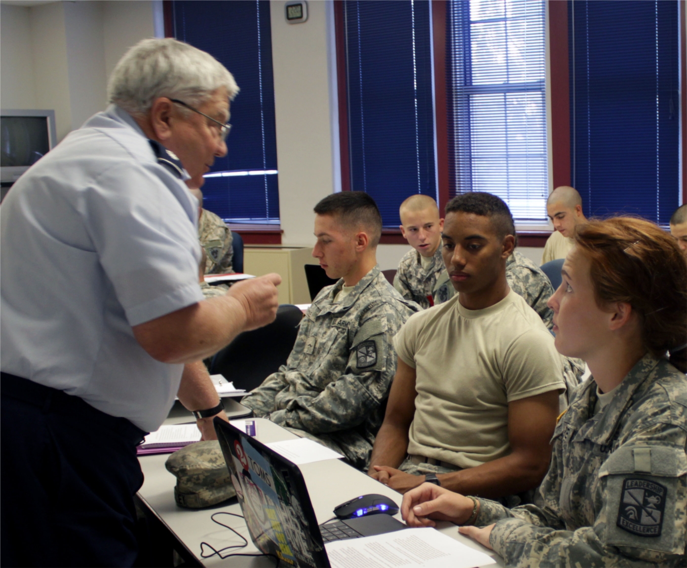In the classroom, in the Corps of Cadets, or on the playing fields, leadership and character are on display by instructors and cadets alike.