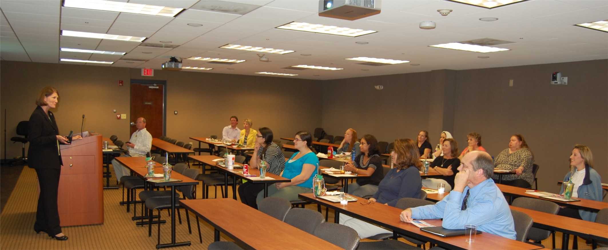 GHA staff members attend an educational session about healthy eating as part of the company's health and wellness program.