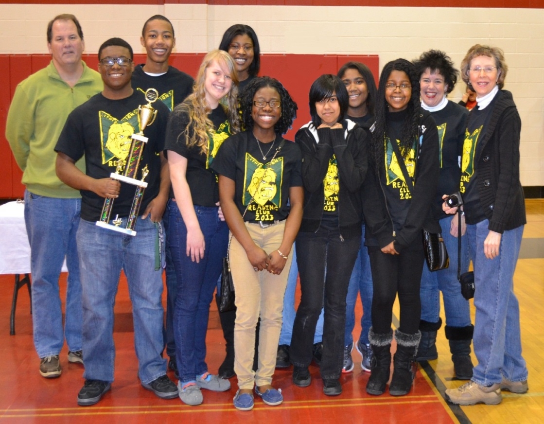 Lithia Springs High School State Reading Bowl Team Champions with Dr. Pritz and team coaches.
