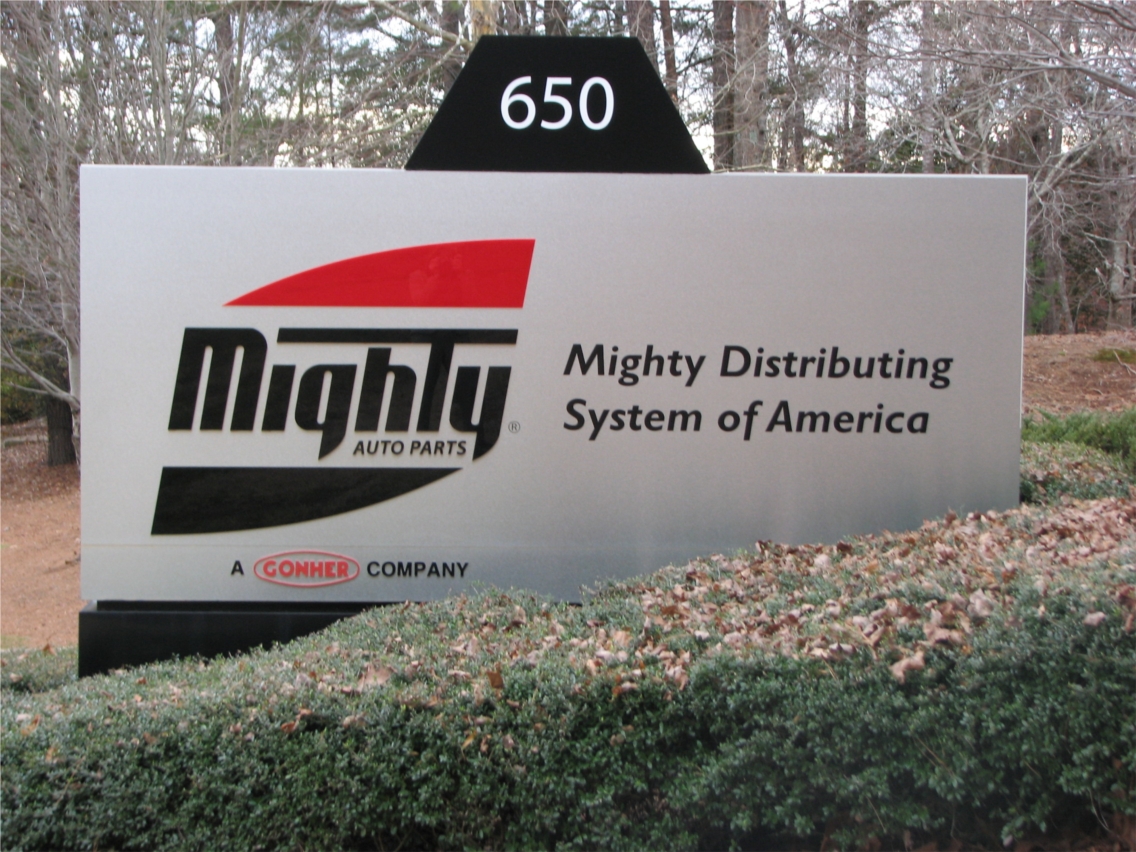 Mighty Auto Parts Company Logo