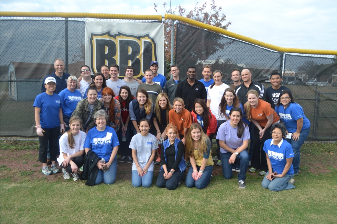 KPMG Volunteer Work Day Event - Supporting RBI, Reviving Baseball in Inner Cities at Reagan High School