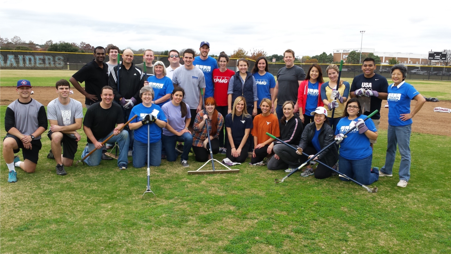KPMG Work Day Event - Supporting RBI - Field Day at Reagan High School