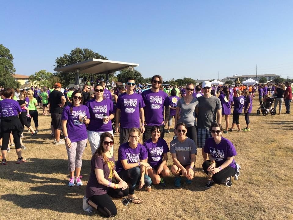 Our team at the Walk to End Alzheimers here in Austin.