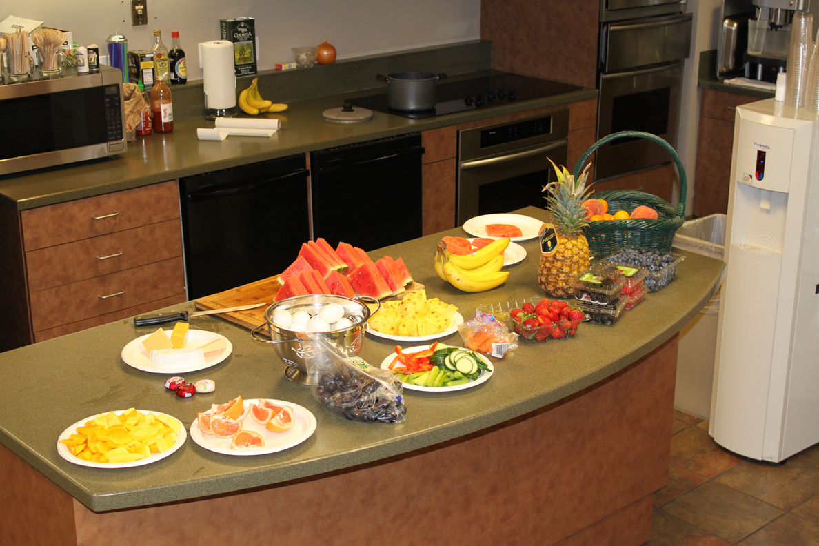 In addition to the catered lunches Tejas Securities Group brings in everyday, they also provide healthy breakfast options for the employees.