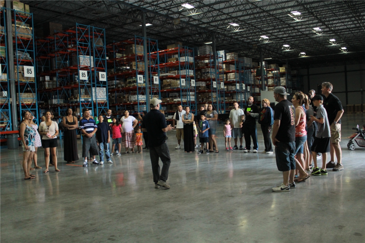 At different times throughout the year, US Foods Austin enjoys opening the doors of our facility to friends and family of employees.  Tours are provided of our 305,000 square foot facility which sits on 42 acres in Buda.  It includes 35 loading docks, 54,000 square feet of freezer space, 39,000 square feet of refrigerated space and 74,000 square feet of dry space.   