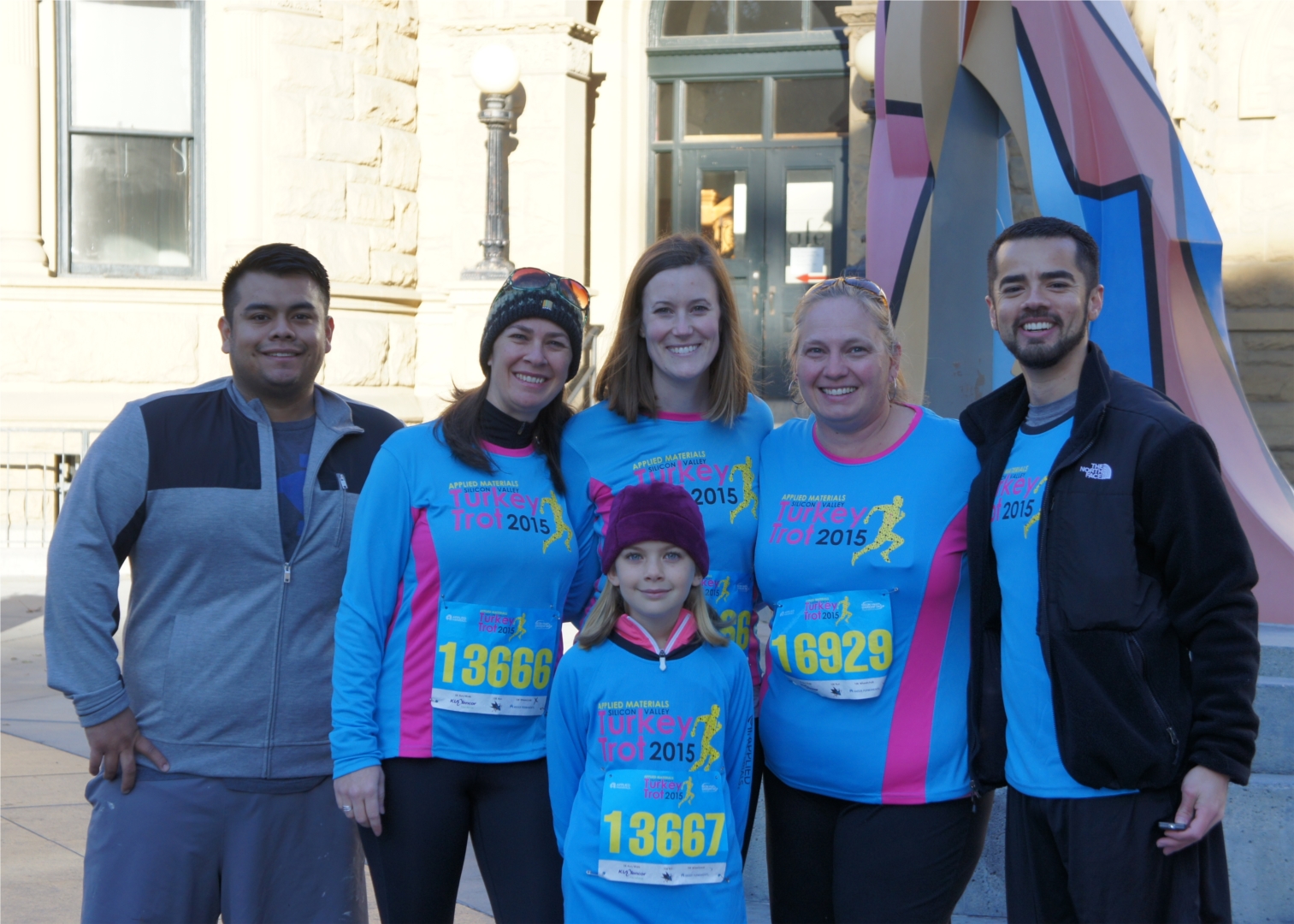 Members of the McManis Faulkner team participate in the local Turkey Trot.