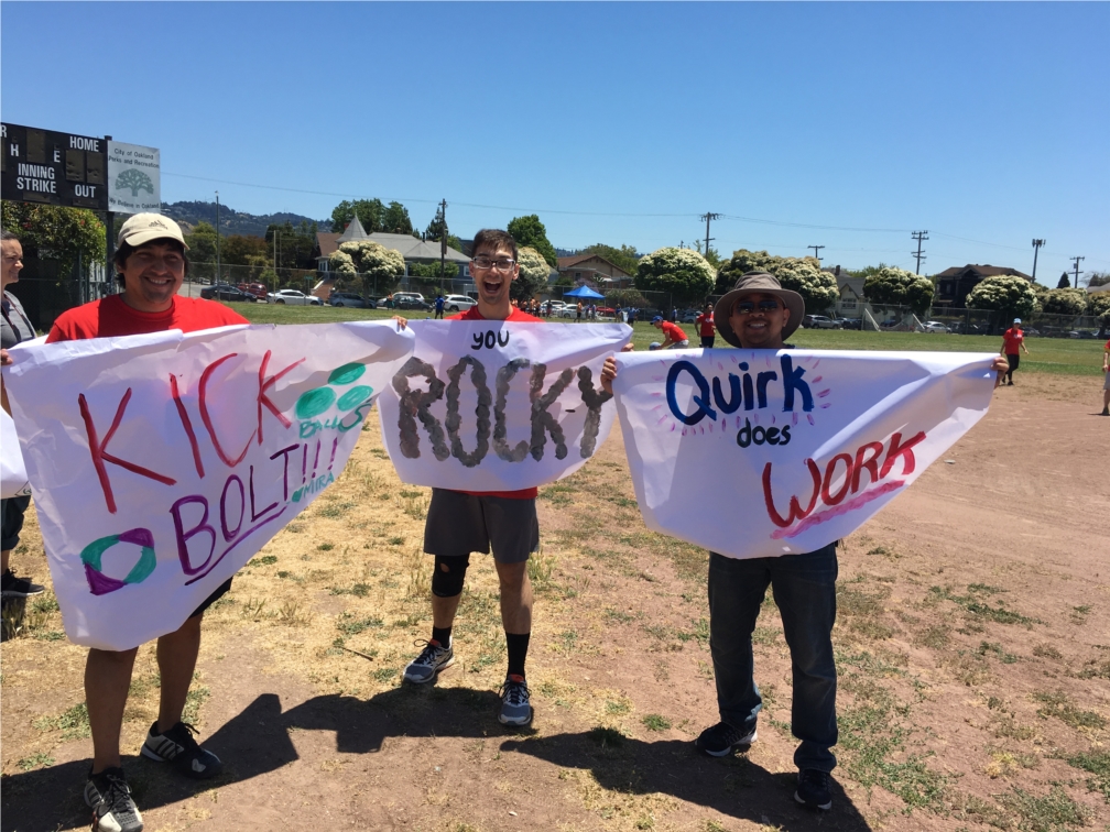 Bolties at Playworks Kickball Tournament.