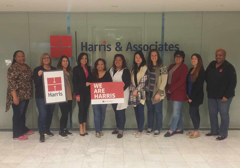 Harris & Associates celebrating women in the workplace.