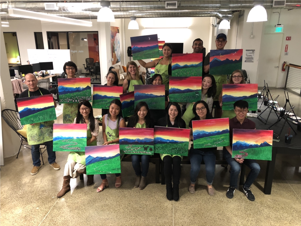 Painting night at Periscope Data!