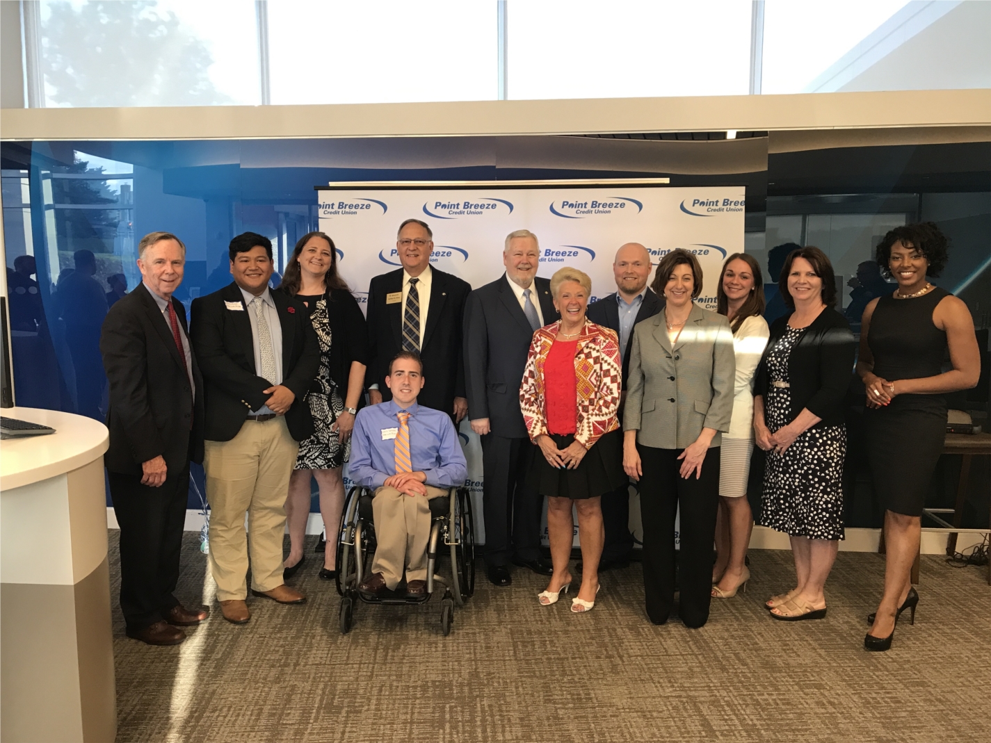 Finalists and judges at the Point Breeze Community Care Challenge event to celebrate our new Westminster office. MAGIC was presented with $10,000 and four finalists received $1,935 each toward their ideas for improving Carroll County.