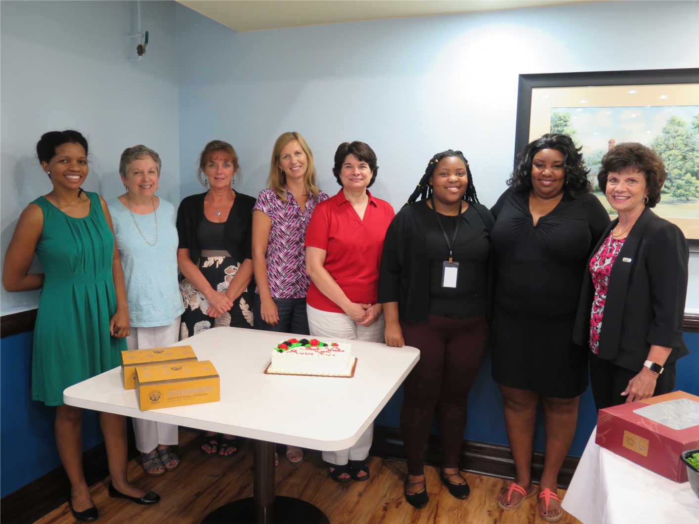 Employees from our accounting and treasury department congratulate our summer intern and wish her well in school as the semester begins. 