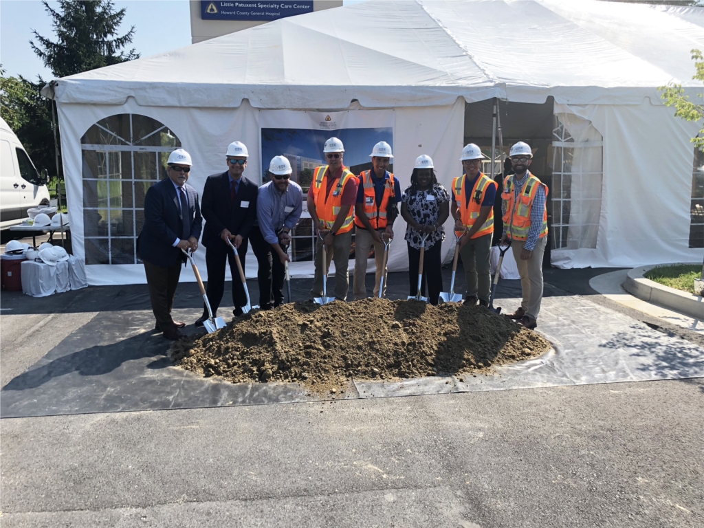 DPR at the Howard County General Hospital Addition Groundbreaking Ceremony in August 2018