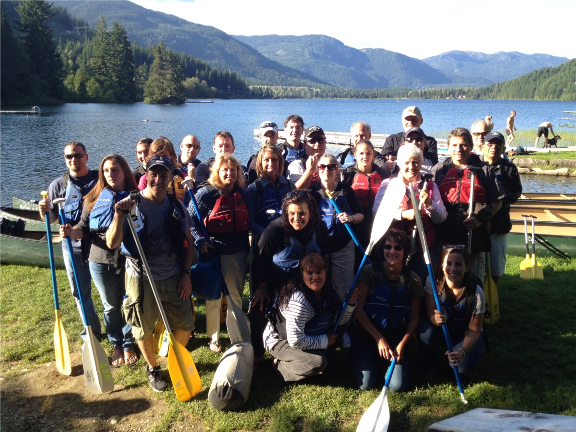 Teambuilding Canoe Trip in Whistler, British Columbia