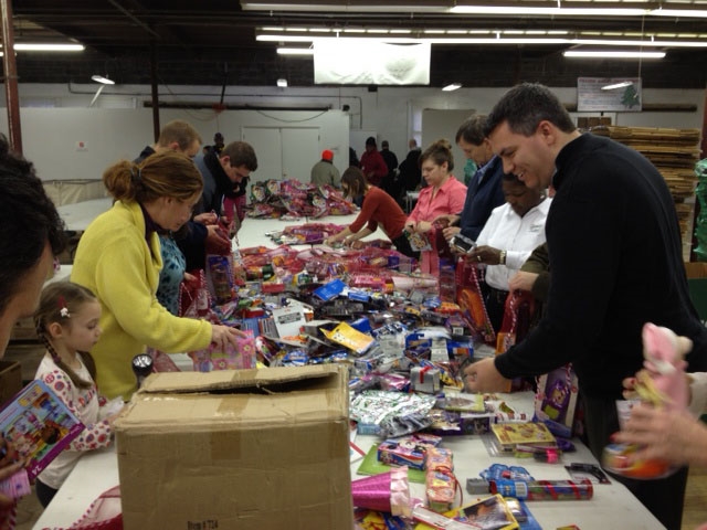 Volunteering at the Salvation Army - December 2012