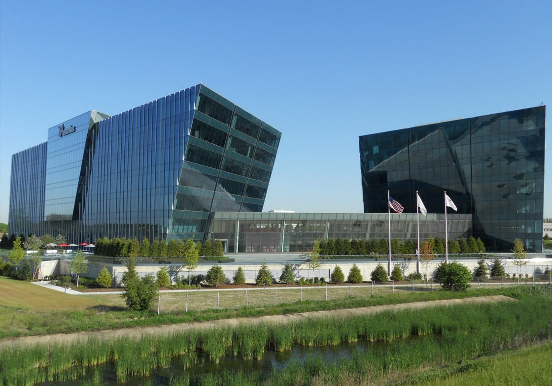 The headquarters for the Americas located just outside of Chicago in Northbrook, Ill.