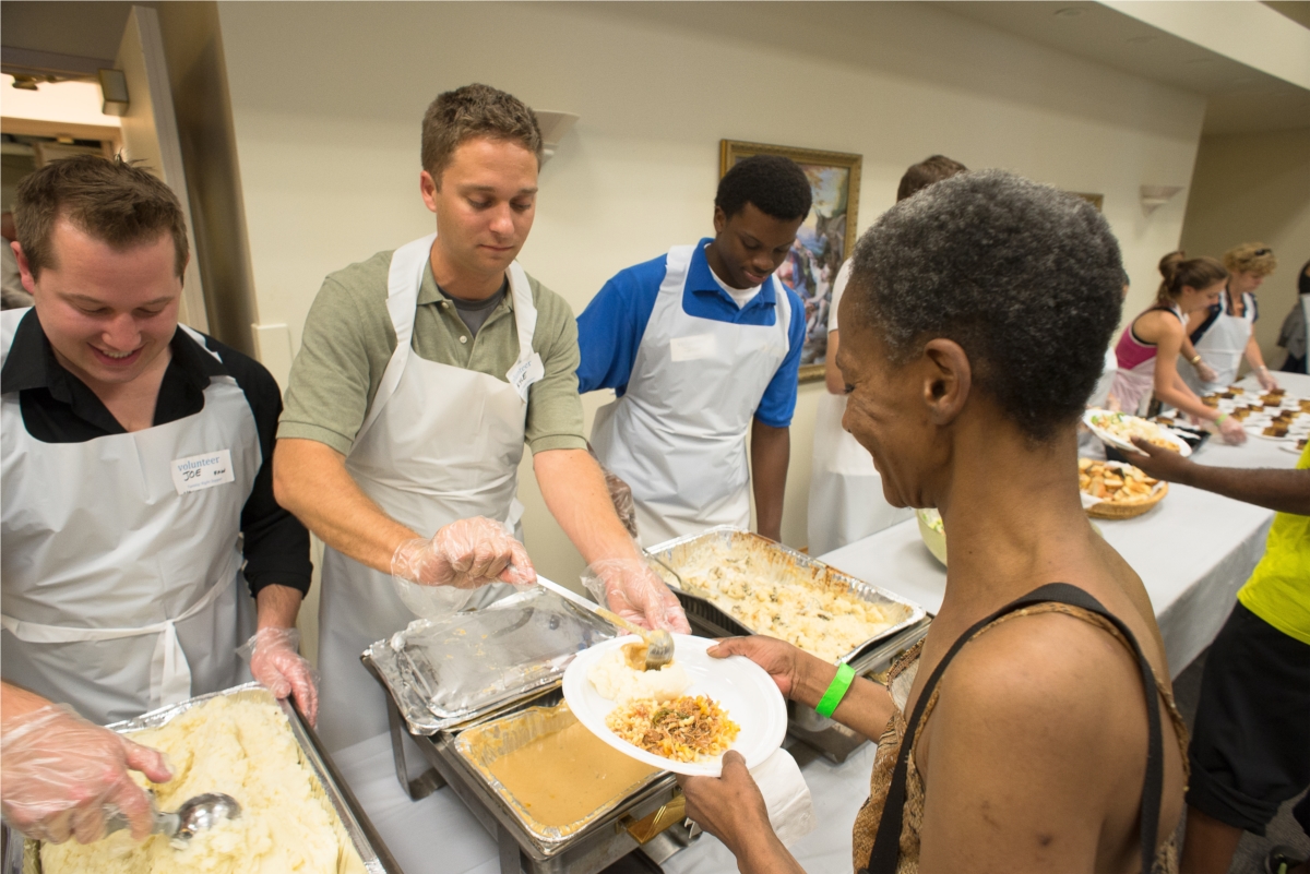 Catholic Charities evening supper program provides a warm meal to hundreds of men, women and children each evening at locations throughout Cook and Lake counties. 