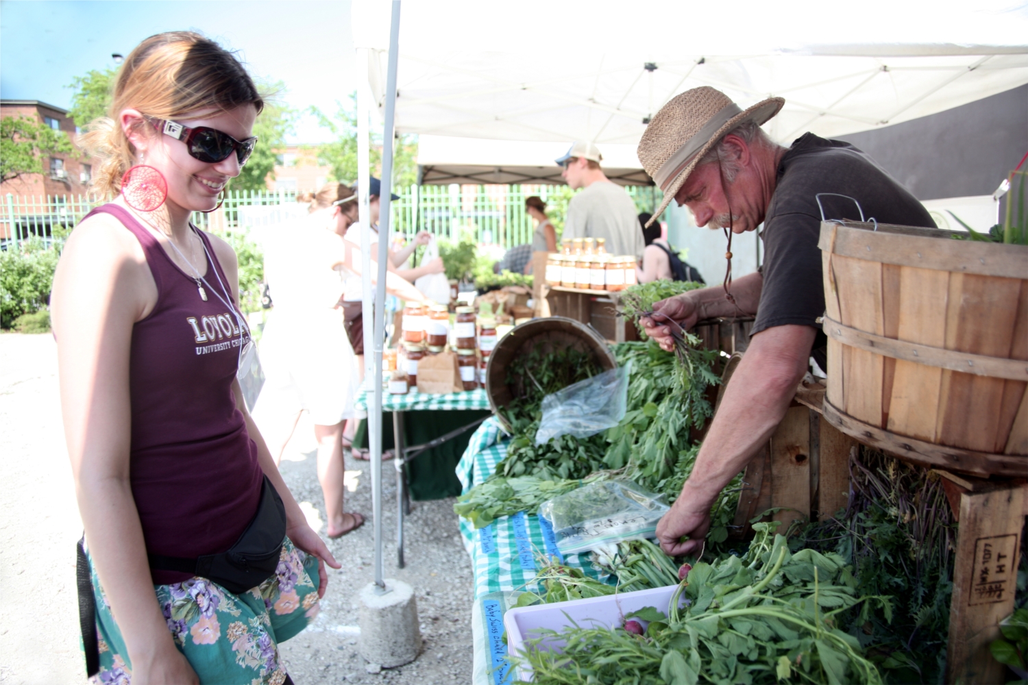 Loyola's on campus Farmers Market runs from mid-June to mid-October and offers employees and the surrounding community the opportunity to support local growers and producers.