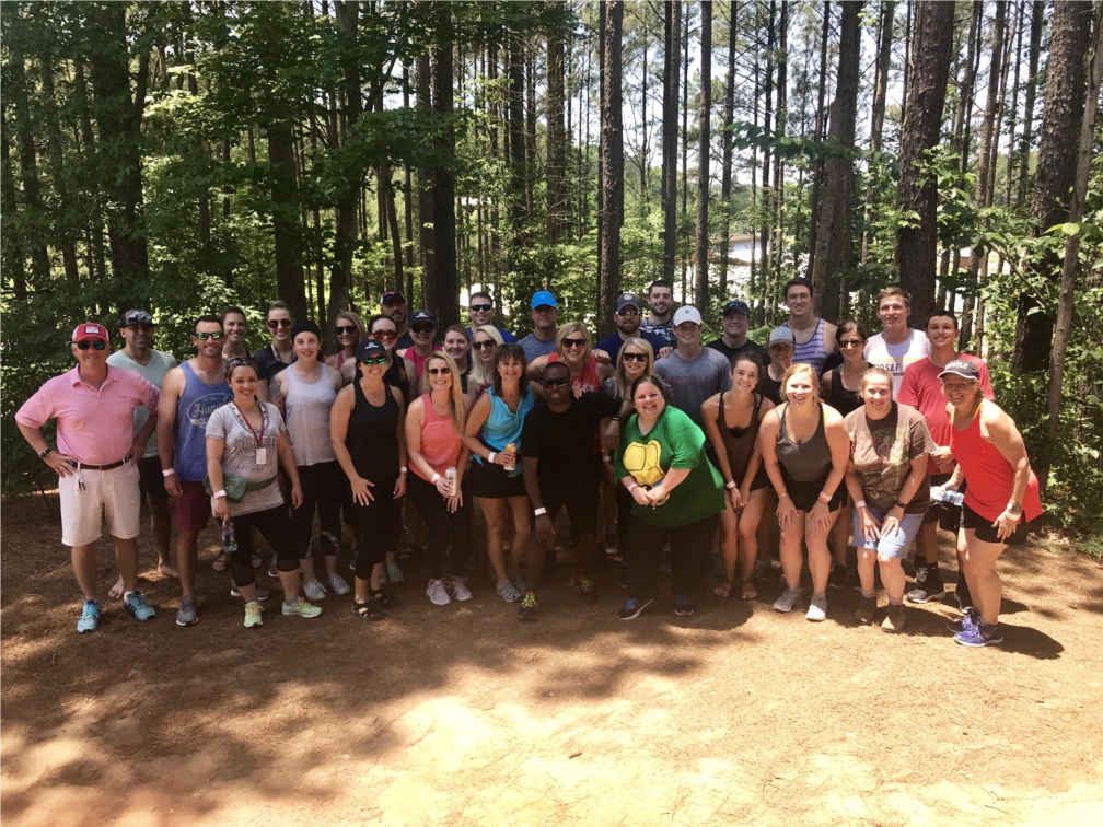 The Charlotte office headed to the U.S. National Whitewater Center to show what it means to work hard play hard! In celebration of a productive fiscal year, Associates spent their day rafting, rock climbing, zip-lining and enjoying the ropes courses. 