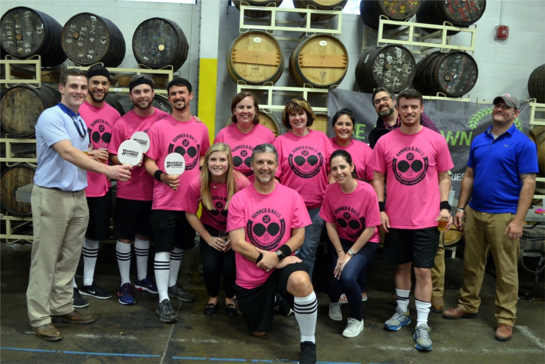 Brasfield & Gorrie participated in the inaugural General Contractors Ping Pong Charity Tournament supporting Carolina Breast Friends Pink House.