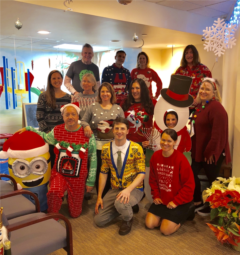 Ugly Sweater Day.  Happy Holidays from The Southfield Center