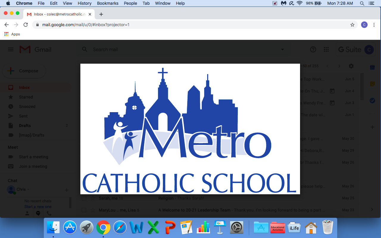 Metro Catholic School Company Logo
