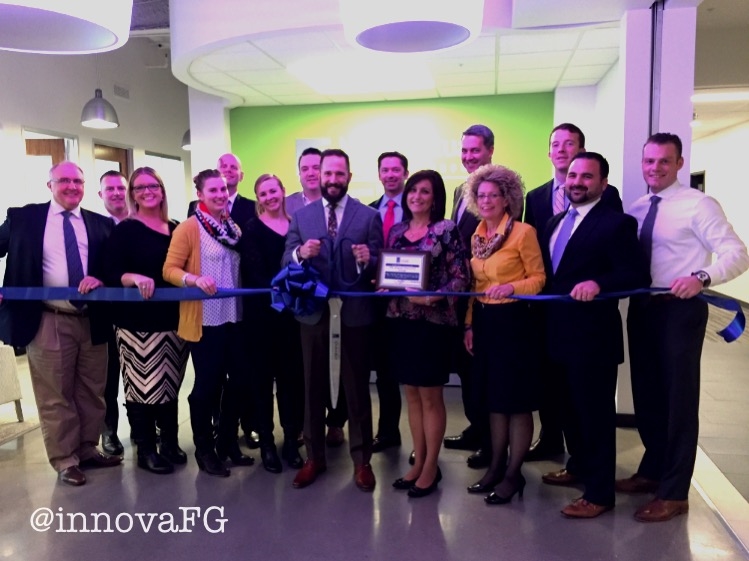Innova's Ribbon Cutting Ceremony to celebrate their new office. 