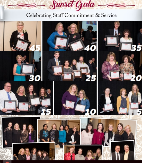 Employee Recognition is one of the keys to retaining top talent and a committed workforce. This year we recognized employees from 5 to 45 years of service. We notice, appreciate and celebrate our staff at every opportunity.