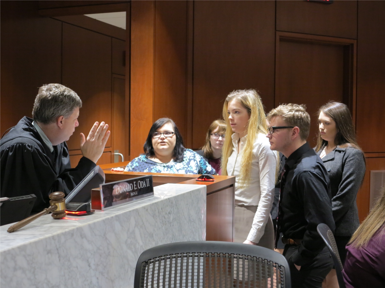 Legal Office and Criminal Justice high school students experience a Mock Trial each year