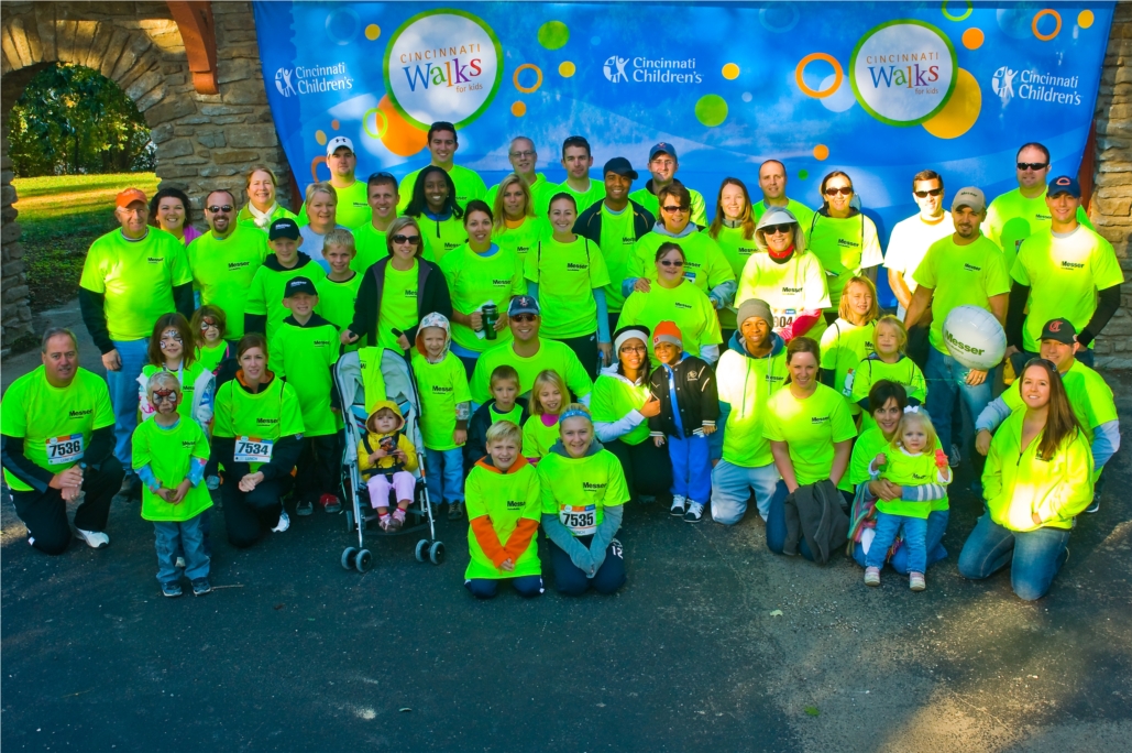 Messer participants at the 2011 Cincinnati Children's Hospital Medical Center Walks for Kids.