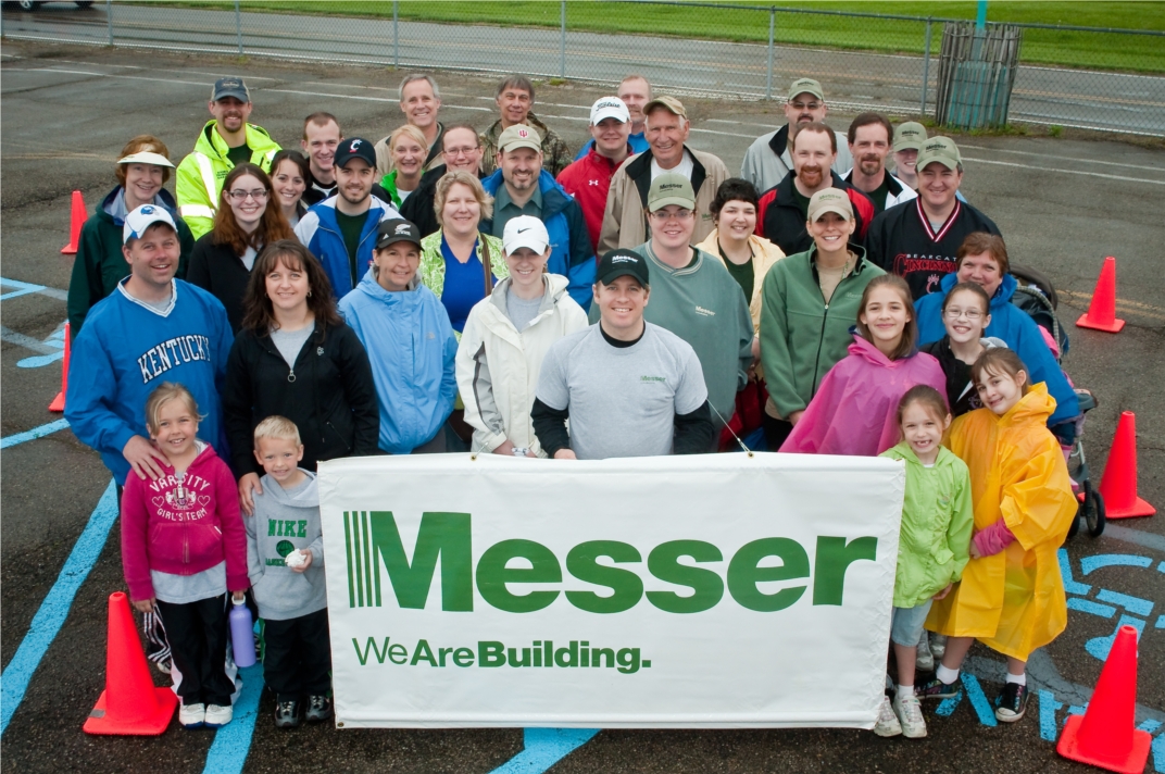 Some of the Messer team for the Cincinnati Juvenile Diabetes Research Foundation Walk.