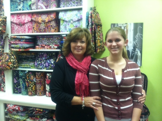 Glasgow Heart And Home manager Christi Troutman with staffer Brittany Stacy.