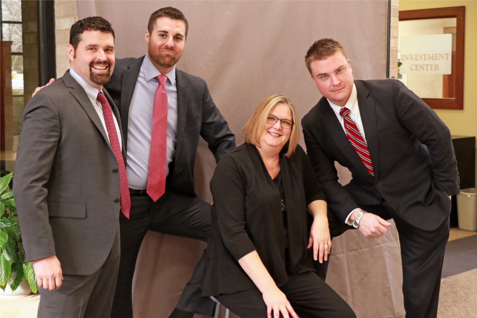 Grinnell State Bank has branch locations in Grinnell, Marengo, Johnston, and Polk City. This photo includes our Loan team in Johnston. 