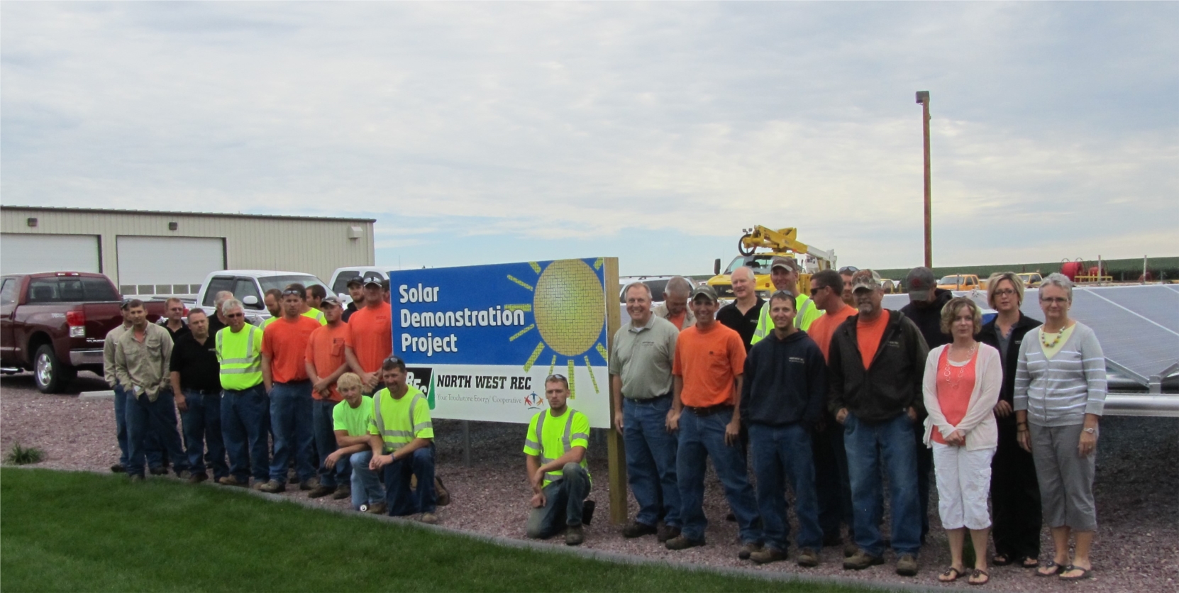 Employees by solar demonstration project