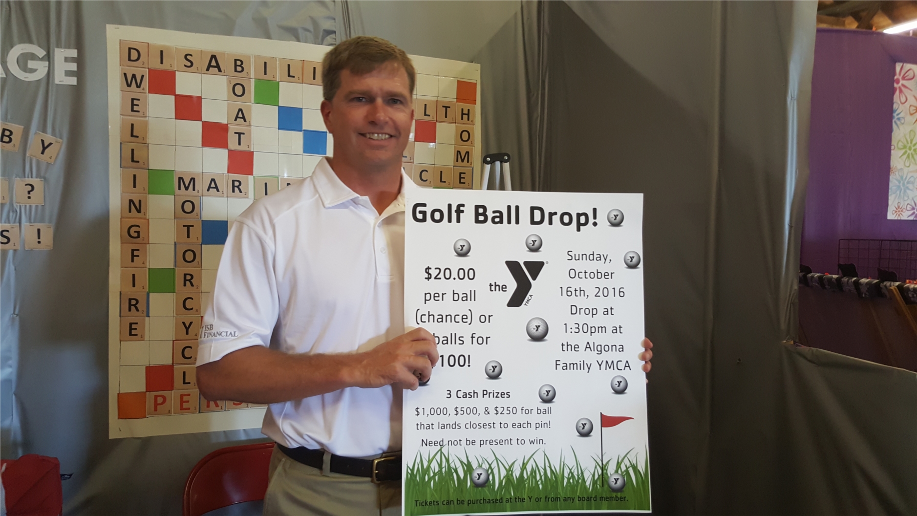 Jason Wartick, CCO participates in a fundraising event for our local YMCA. 