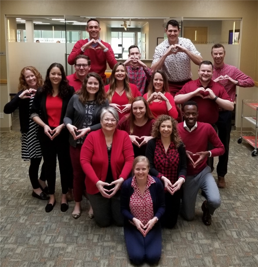 2019 Wear RED Day to support Central Iowa American Heart Association's Heart Walk