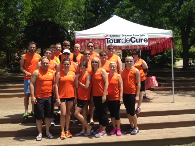 ImageSoft Employees participating in the American Diabetes Association Tour De Cure in Ann Arbor, Michigan.