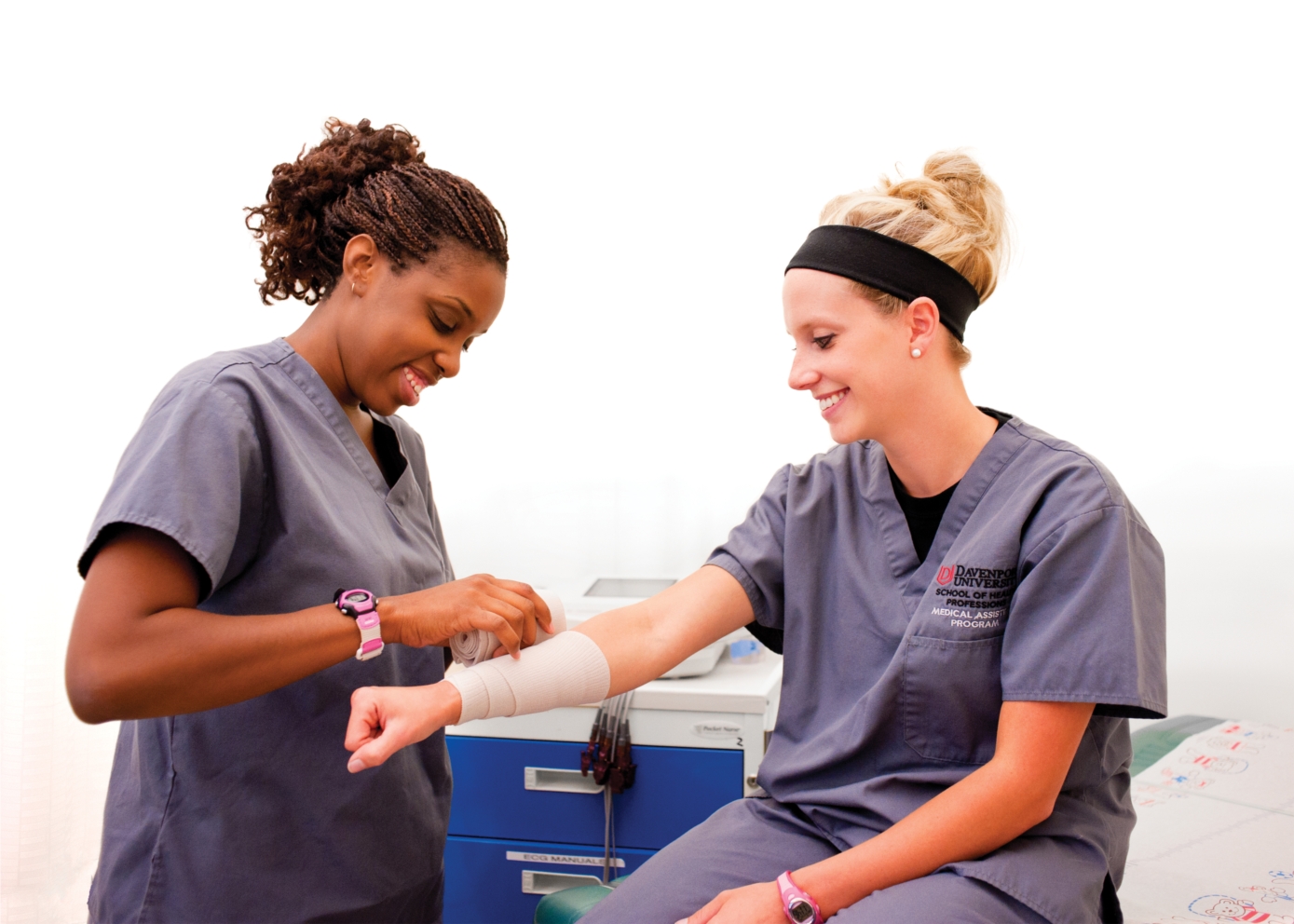 Students in Davenport's College of Health Professions