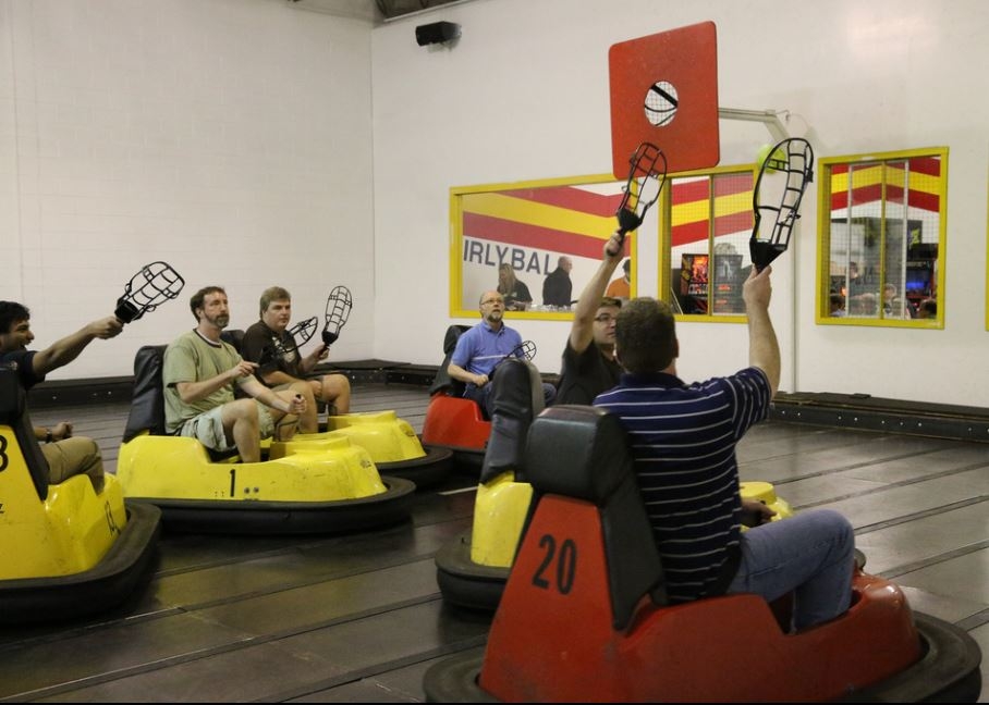 Celebrating our release party at Ann Arbor Whirley Ball. All pictures taken by Nick Michaluk.