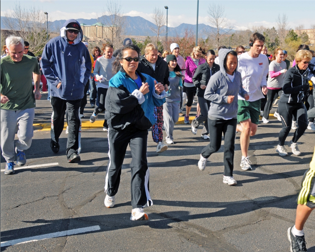 HD employees participating in one of our annual 5k walk/run held on and around our campus.