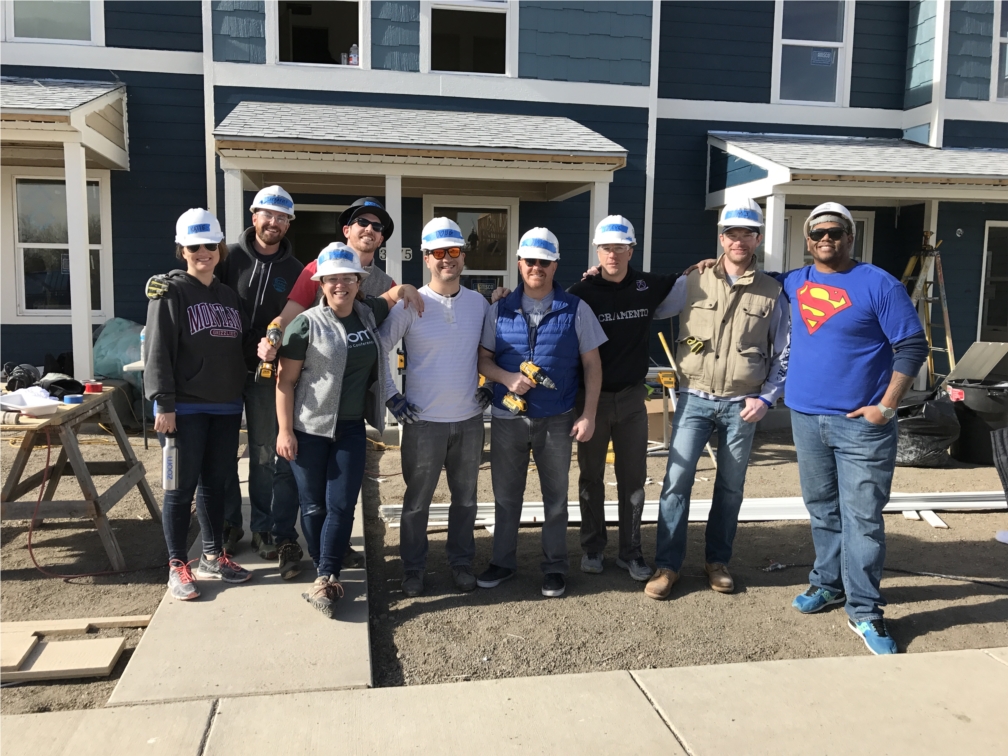 Group Volunteers at Habitat for Humanity 