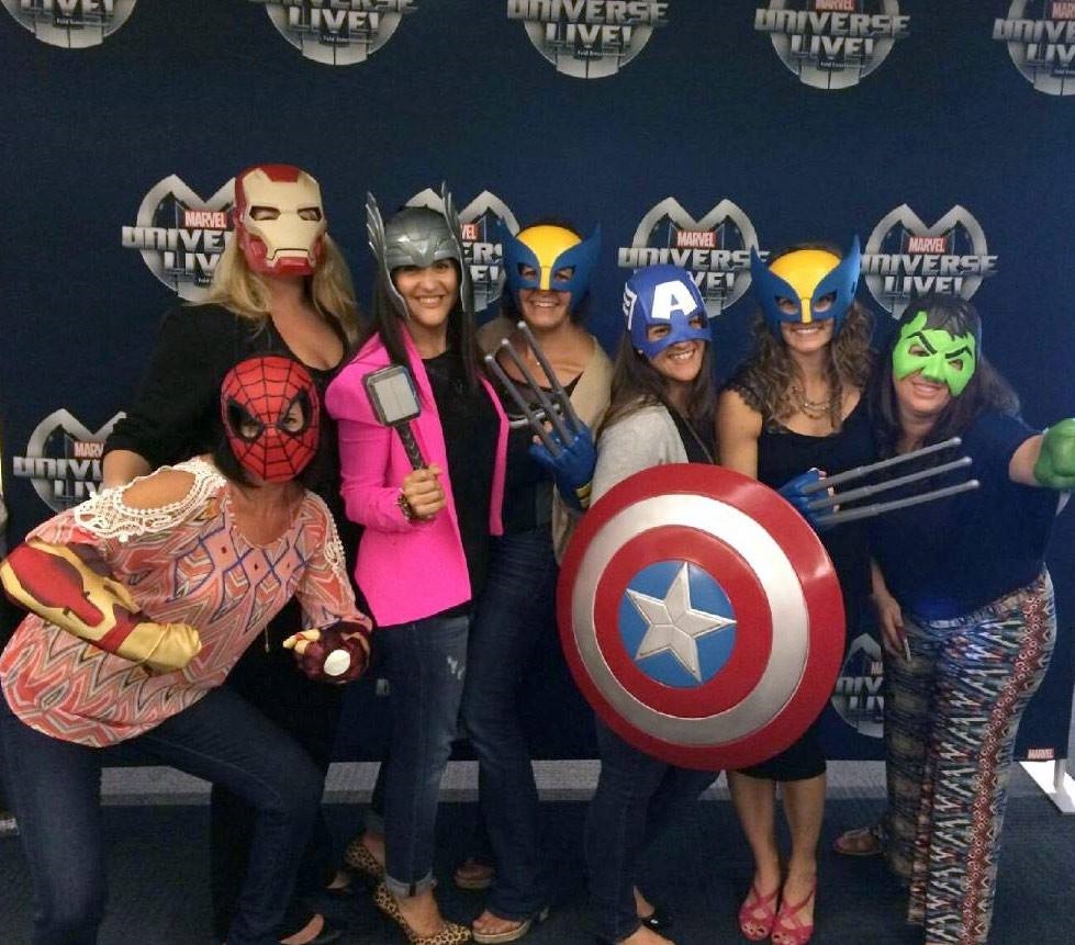 rbb gets into character with client Feld Direct (Feld Entertainment, Inc.) and pals from AmericanAirlines Arena at Marvel Universe Live