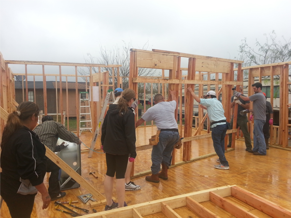 Salient team partering with the Buckner Foundation to make the dream of a home come alive for a Pinetas, Texas family. 