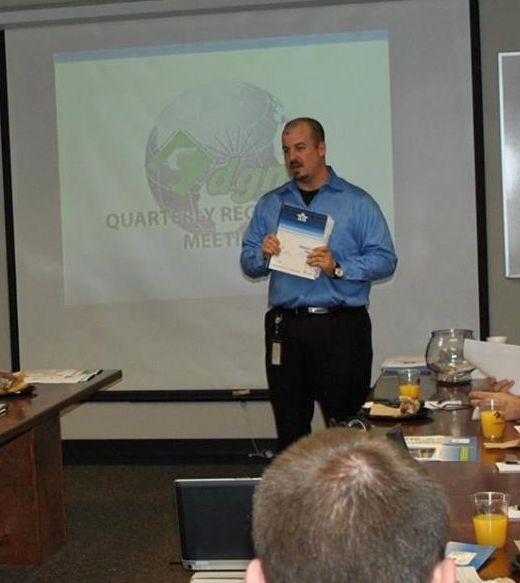 Andy Pennell, Regulatory & Compliance Manager, speaking at the quarterly Regulatory Meeting at DGM Houston. 